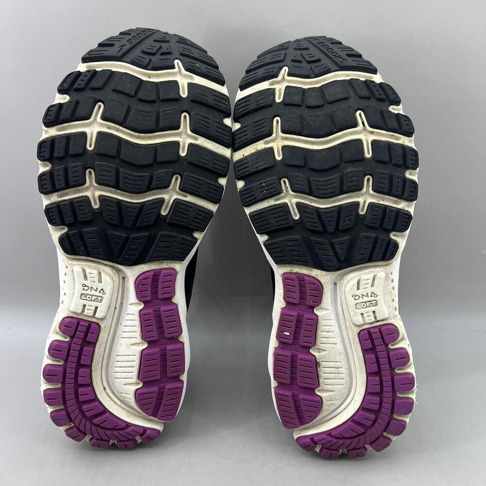 Brooks Ghost 12 Running Shoes Women Size 9 B Purple Mesh Comfort Low Sneakers - Picture 7 of 9